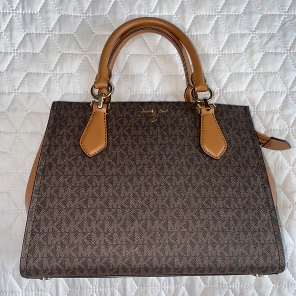 MK Michael Kors Medium Logo Satchel - Picture 2 of 14